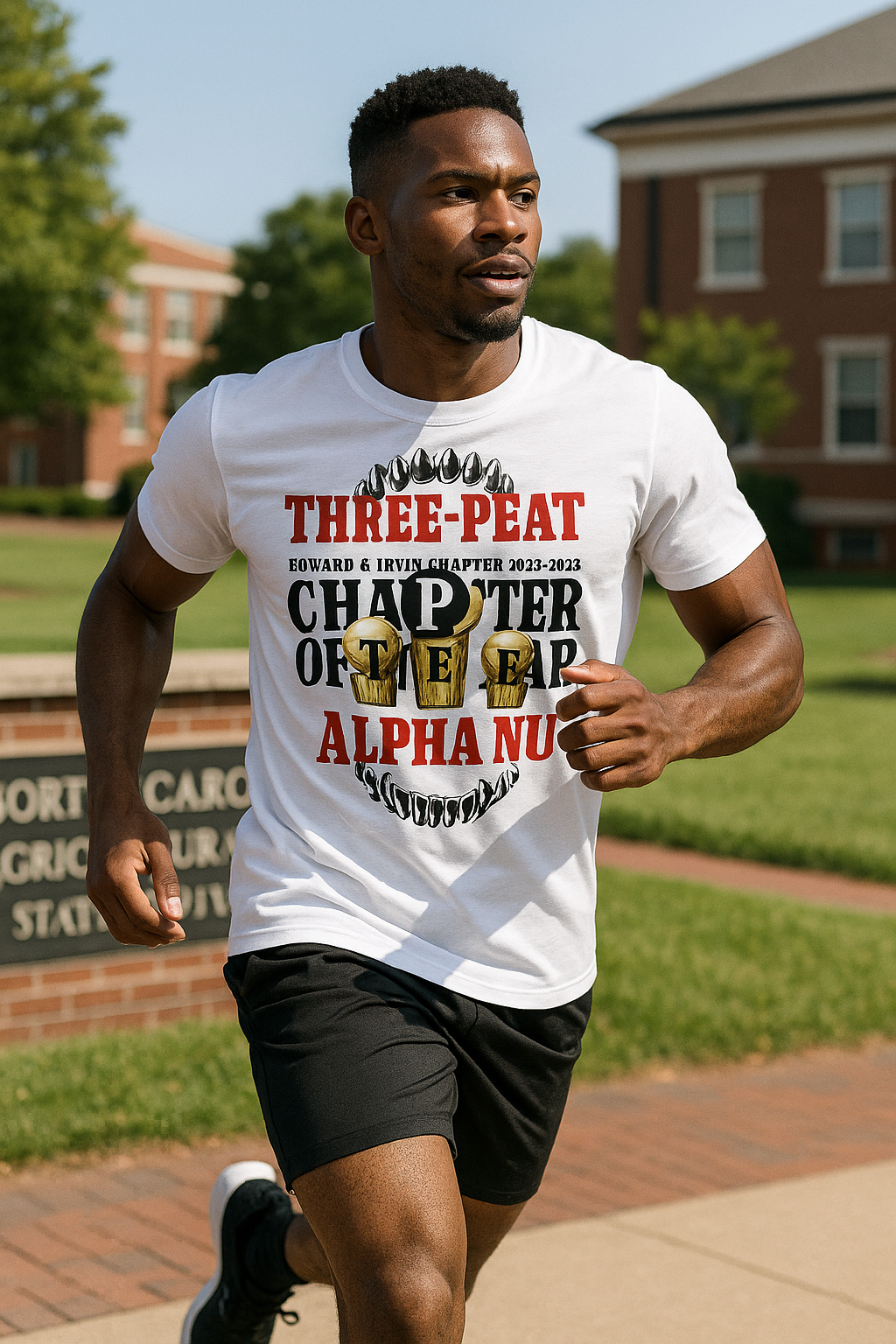 Alpha Nu “Three-Peat” Championship Tee – Limited Edition